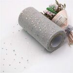 Materiali Tulle rullo 25 Yards 13 centimetri Organza laser Mestieri decorazione Wedding Tulle della festa di compleanno