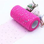 Materiali Tulle rullo 25 Yards 13 centimetri Organza laser Mestieri decorazione Wedding Tulle della festa di compleanno