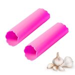 Pelapatate in silicone per aglio, pressa per aglio, 2 pezzi da cucina non danneggia le mani.