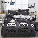 4 PCS / Pattern Set Bedding Set Happy Family copripiumino foglio piatto federa Set