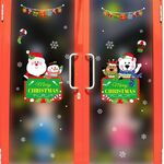 Natale adesivi murali Finestra Festival vetro adesivi murali di Santa murale Capodanno decorazione domestica