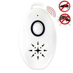 Mini portatile esterno ad ultrasuoni repellente anti-mouse anti-insetti per attività all'aperto in campeggio (bianco)
