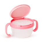 Prodotti per bambini Design anti-spruzzi Tazza per snack con doppio manico per biscotti (rosso anguria)