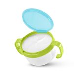 Prodotti per bambini Design anti-spruzzi Tazza per snack con doppio manico per biscotti (verde)