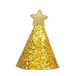10 pezzi cappello compleanno dorato bambini età vestire cappello stella berretto torta glitter (stella d'oro)