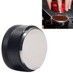 Dispositivo di riempimento piatto in polvere in polvere di caffè in acciaio inossidabile Macaron, specifica: piatto (nero)