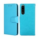 Per Sony Xperia 5 III custodia in cristallo in pelle di cristallo (blu chiaro)