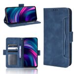 Per BLU G51 PLUS Skin Feel Case del telefono in pelle del vitello (blu)