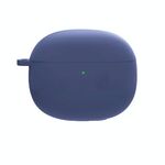 Per Redmi Buds4 Pro Custodia protettiva per auricolari in silicone con moschettone D (blu scuro)