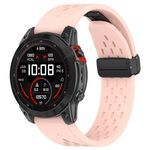 Per Garmin Descent MK1 / MK2 / MK2i Fori a sgancio rapido Cinturino in silicone con fibbia magnetica (Rosa)