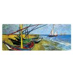 400x900x5mm Bloccato Bloccato AM002 Grande Scrivania a olio Desk Gomma Pad (barca al mare)