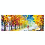 400x900x5mm Bloccato AM002 Ampia Scrivania a olio Desk Rubber Gomma Pad (foglie d'autunno)
