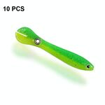 10 PZ Luya Bait Loach Bionic Bait Bait Forniture da pesca, Specifica: 6G / 10 cm (verde)