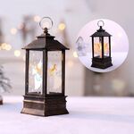 Decorazione da tavolo con lampada a LED con fiamma di simulazione natalizia