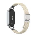 Per Xiaomi Smart Band 10/9/8, cinturino in metallo a due sezioni in nylon intrecciato (colore Starlight)
