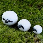 3 pezzi a forma di pecora sabbia da tavolo modello decorazione artigianato paesaggio