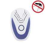 Repellente per zanzare elettronico a ultrasuoni multifunzionale, tipo di spina: spina americana (blu)