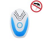 Repellente per zanzare elettronico ad ultrasuoni multifunzionale, tipo di spina: spina americana (azzurro) (azzurro)