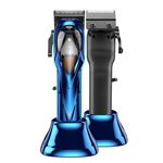 Tagliacapelli elettrico ad alta velocità con sospensione magnetica ricaricabile (blu)