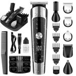 Kit tagliacapelli elettrico impermeabile 6 in 1 per uomo, tagliacapelli per naso, tagliacapelli per baffi, rasoio per il corpo 8788