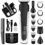 Kit tagliacapelli elettrico impermeabile 6 in 1 per uomo, tagliacapelli per naso, tagliacapelli per baffi, rasoio per il corpo 8988