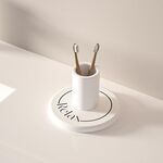 Tappetino per asciugatura del piano di lavoro in diatomite, assorbente per l'acqua, portasapone per il lavandino, stile: 10x10 cm, diario rilassante