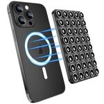 Supporto per cellulare in silicone con impugnatura magnetica a ventosa (nero)