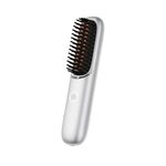 Piastra per capelli wireless con ioni negativi per capelli lisci e ricci (bianco avorio)