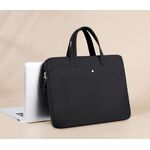 Borsa universale per laptop da 15-15,6 pollici, borsa multifunzionale antiurto per computer, colore: nero