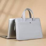 Borsa universale per laptop da 15-15,6 pollici, borsa multifunzionale antiurto per computer, colore: grigio
