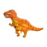 2 pz Dinosauro Modellazione di alluminio Foil Balloon Bambino Bambini Decorazione di compleanno Decorazione del partito Forniture per feste Giocattolo, Dimensioni: Grande, Stile: Tyrannosaurus giallo