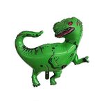 2 pz Dinosauro Modellazione di alluminio Foil Balloon Bambino Bambini Decorazione di compleanno Decorazioni per feste Giocattolo, Dimensioni: Grande, Stile: Tyrannosaurus verde