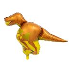 2 Pz Dinosauro Modellazione di alluminio Foil Balloon Bambino Decorazione di compleanno Decorazione del partito Forniture per feste Giocattolo, Dimensioni: Grande, Stile: Raptor