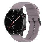 Cinturino per orologio in silicone con coda tonda da 22 mm (viola)
