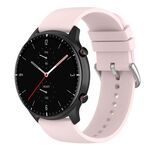 Cinturino per orologio in silicone con coda tonda da 22 mm (rosa chiaro)