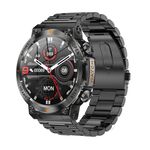 AK61 BT Call Smart Watch, supporta la pressione sanguigna / frequenza cardiaca / monitoraggio della salute sportiva (acciaio nero)