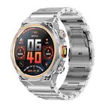 AK81 BT Call Smart Watch, supporta la pressione sanguigna / frequenza cardiaca / monitoraggio della salute sportiva (acciaio argento)