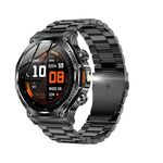 AK82 BT Call Smart Watch, supporta ossigeno nel sangue / pressione sanguigna / frequenza cardiaca / monitoraggio della salute sportiva (acciaio grigio siderale)