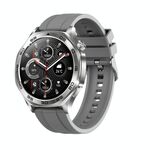 AK83 BT Call Smart Watch, supporta la pressione sanguigna / frequenza cardiaca / monitoraggio della salute sportiva (silicone grigio acciaio)