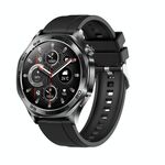 AK83 BT Call Smart Watch, supporta la pressione sanguigna / frequenza cardiaca / monitoraggio della salute sportiva (silicone nero)