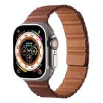 Cinturino in pelle PU magnetico per Apple Watch 42mm / 41mm / 40mm / 38mm (marrone)