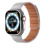 Cinturino magnetico in pelle PU per Apple Watch 42 mm / 41 mm / 40 mm / 38 mm (bianco)