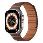 Cinturino magnetico in pelle PU per Apple Watch 42 mm / 41 mm / 40 mm / 38 mm (bronzo)