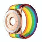 Supporto per telefono con aromaterapia MagSafe, cinturino sportivo (oro rosa + arcobaleno)