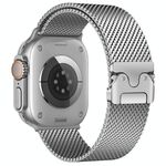 Cinturino per Apple Watch 46mm / 49mm / 45mm / 44mm xDfind Umbrella Buckle Think Milanese in acciaio inossidabile (argento)