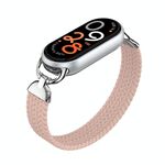 Per Xiaomi Smart Band 10/9/8, cinturino in nylon intrecciato con testa in metallo, taglia: M (sabbia polverosa)