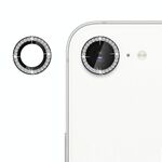 Per iPhone 16e Klebol - Protezione individuale per obiettivo della fotocamera con anello di diamanti (nero)