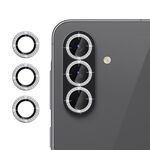 Per Samsung Galaxy A56 5G Klebol - Protezione individuale per obiettivo fotocamera con anello diamantato (argento)