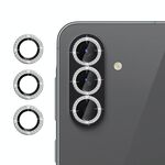 Per Samsung Galaxy A26 5G Klebol - Pellicola protettiva con anello diamantato per obiettivo della fotocamera individuale (argento)