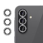 Per Samsung Galaxy A36 5G Klebol - Protezione per obiettivo fotocamera con anello diamantato (nero)